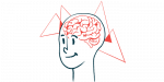 brain activity | Prader-Willi Syndrome News | Illustration of brain seen through a person's head