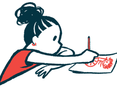 An illustration shows a child drawing.