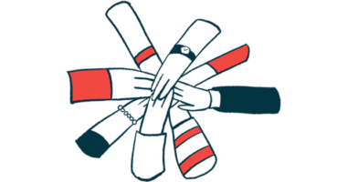 Hands come together to form a circle.