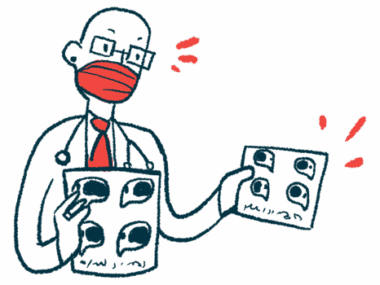 A doctor reviews a patient's chart.