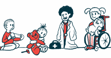 A group of children are seen playing doctor.