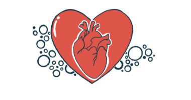 This illustration shows a human heart superimposed on a 