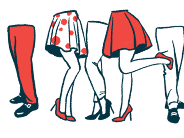 To highlight waist sizes, an illustration of the lower torso of a mixture of men and women.